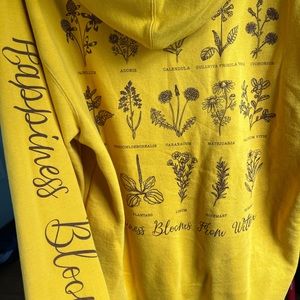 Yellow hoodie